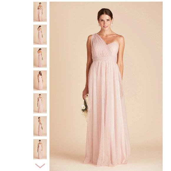 Birdy Grey | Christina Convertible Tulle Dress in Vintage Blush Sz. XS - Picture 5 of 11